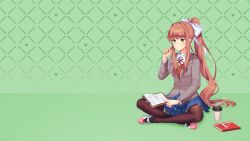 monika (doki doki literature club) from doki doki literature club by lucidsky