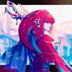 mipha from the legend of zelda by hanenbo