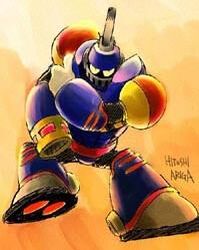 grenade man from rockman by ariga hitoshi