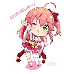 sakura miko from hololive by yuncha