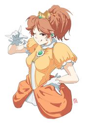 princess daisy from super mario bros. by automatic giraffe