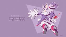 blaze the cat from sonic (series) by uekawa yuji