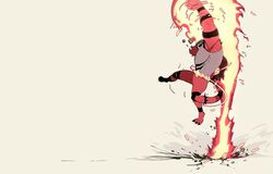 incineroar from guilty gear by nyantcha