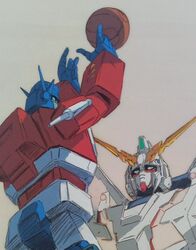optimus prime from gundam by marble-v