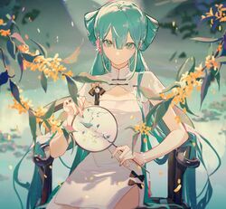 hatsune miku from vocaloid by lirseven