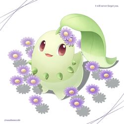 chikorita from pokemon by sasabunecafe