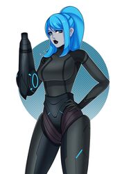 dark samus from metroid by tulipsie