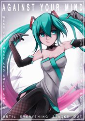 hatsune miku from vocaloid by fixelcat