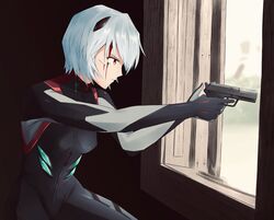 ayanami rei from evangelion: 3.0+1.0 thrice upon a time