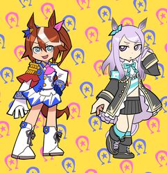 mejiro mcqueen (umamusume) from panty & stocking with garterbelt