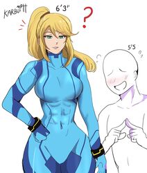 samus aran from metroid by karbuitt