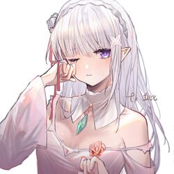 emilia (re:zero) from re:zero kara hajimeru isekai seikatsu
