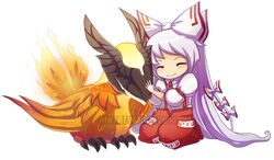 fujiwara no mokou from dota (series)