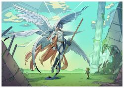 angemon from digimon by oskar vega