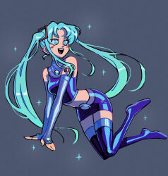 hatsune miku from teen titans by kaatokun