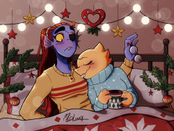 alphys from christmas by midluuna