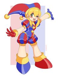 pomni (the amazing digital circus) from mega man (series) by nico-neko