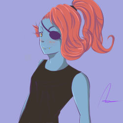 undyne from undertale by stromblade
