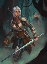 ciri from the witcher (series) by jr bartok