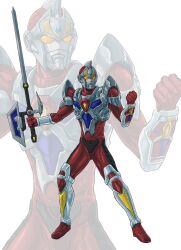 gridman (character) from denkou choujin gridman by adi (adivider)