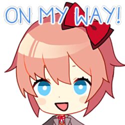 sayori (doki doki literature club) from doki doki literature club