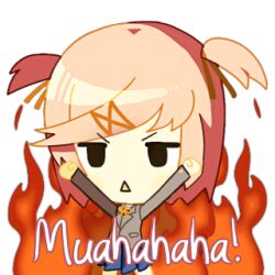natsuki (doki doki literature club) from doki doki literature club