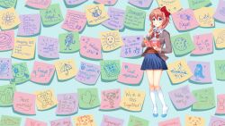 sayori (doki doki literature club) from doki doki literature club