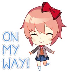 sayori (doki doki literature club) from doki doki literature club