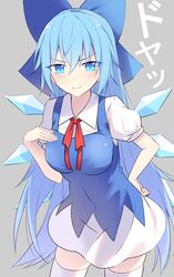 cirno from touhou by e.o.