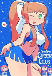 monika (doki doki literature club) from doki doki literature club