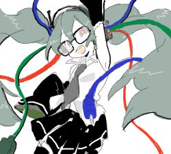 hatsune miku from vocaloid by mokeo