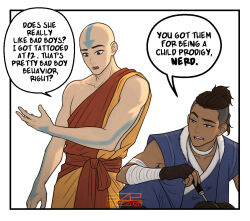 aang from avatar: aang the last airbender by azezazel