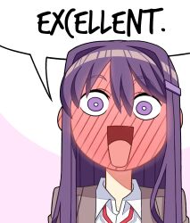 yuri (doki doki literature club) from doki doki literature club