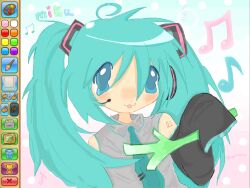 hatsune miku from vocaloid