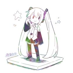 hatsune miku from vocaloid by newbear