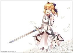 saber lily from fate/grand order by mikhail n