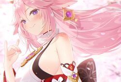 yae miko from genshin impact by yano mitsuki
