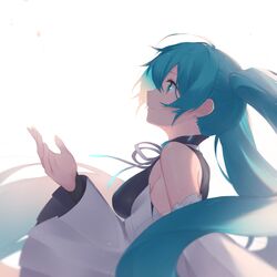 hatsune miku from vocaloid by fhang