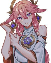 yae miko from genshin impact by crow 3434
