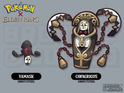 cofagrigus from elden ring by bromojumbo