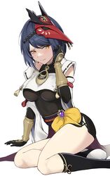 kujou sara from genshin impact by coro fae
