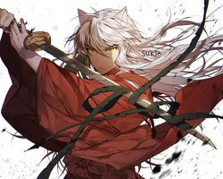 inuyasha (character) from inuyasha by sukja