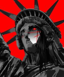 statue of liberty from chainsaw man by heartbreak juan