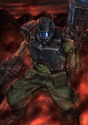 doomguy from doom (series) by porukima