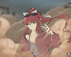 monika (doki doki literature club) from doki doki literature club