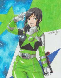 chameleon green from super sentai by ravernclouk