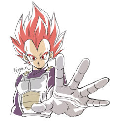 vegeta from dragon ball by fenyon