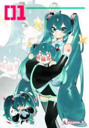 hachune miku from vocaloid by reisame