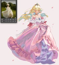 princess peach from super mario bros. by nachoz (nachozart)