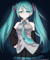 hatsune miku from vocaloid by dandelion o2